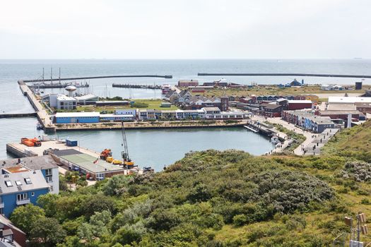 Island Helgoland in Germany on sunny day