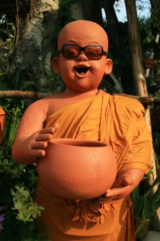 Buddhist statues smile