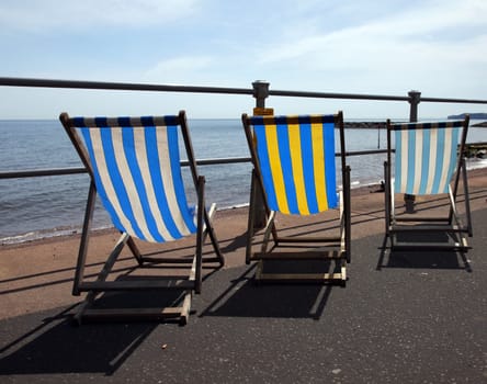 Deckchairs on the seafront
