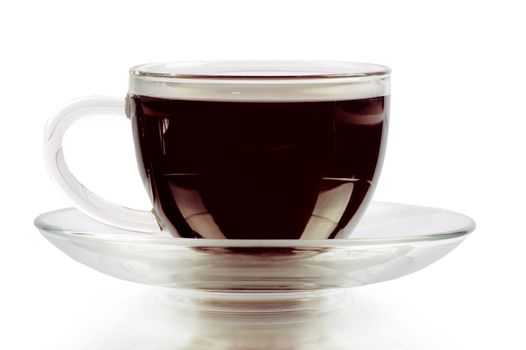 Espresso on white background