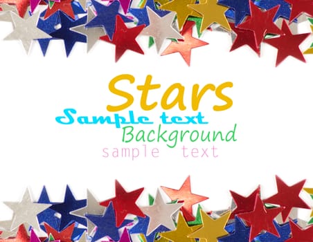 Colored stars background for your text on photo, and other.