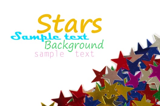 Colored stars background for your text on photo, and other.