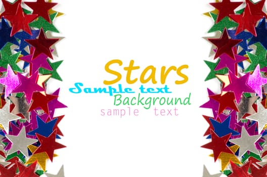 Colored stars background for your text on photo, and other.