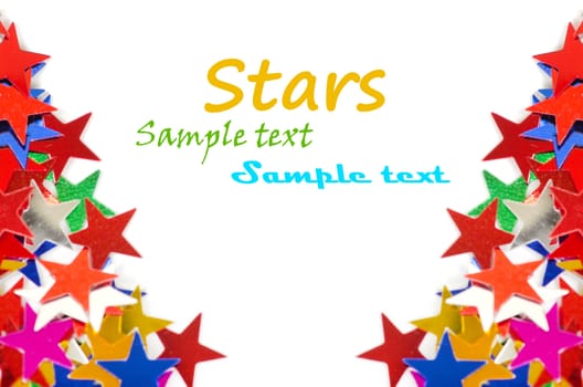 Colored stars background for your text on photo, and other.