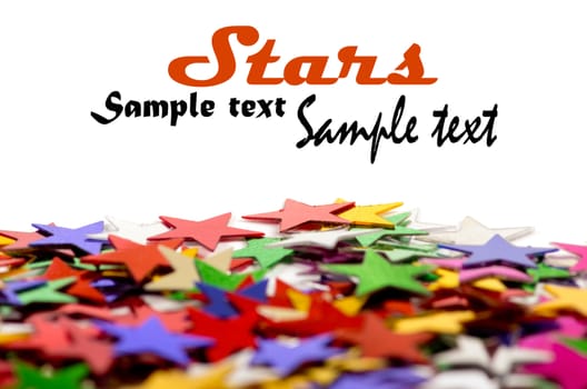 Colored stars background for your text on photo, and other.