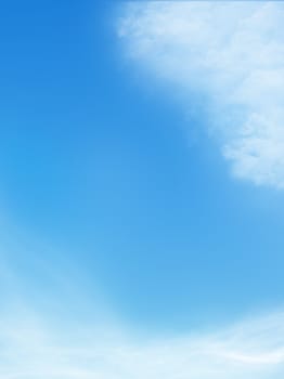 blue sky is covered by white clouds