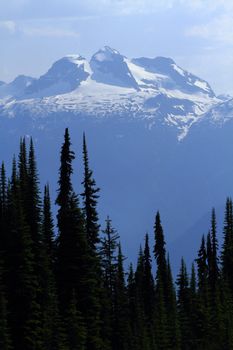 View of Mount Begbie in the Monashee Mountain Range of British Columbia