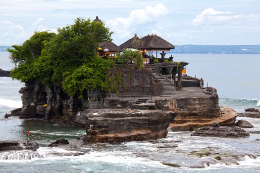 Tanah Lot Temple on Sea in Bali Island Indonesia