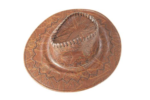 Vintage Cowboy Hat on white background