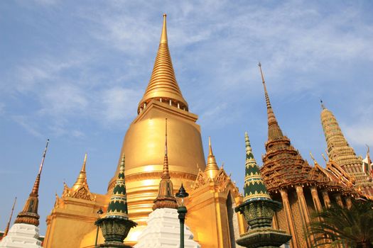 Golden Pagoda in Grand Palace, Bangkok, Thailand