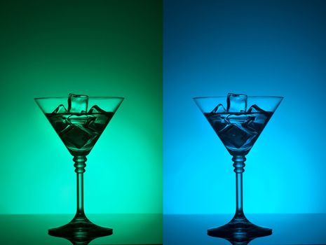 colourful coctail on the differend backgrounds