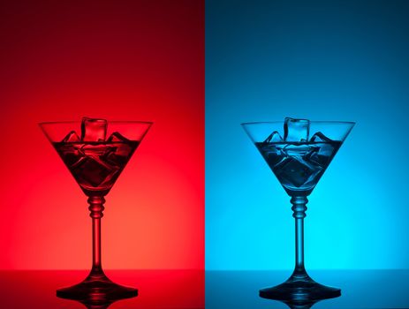 colourful coctail on the differend backgrounds