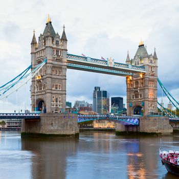 Tower Bridge over the River Thames in London