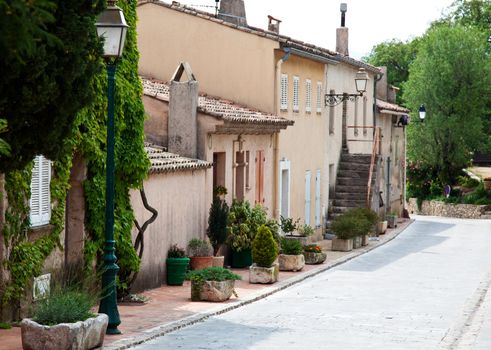 Traditional provencal street scenery.