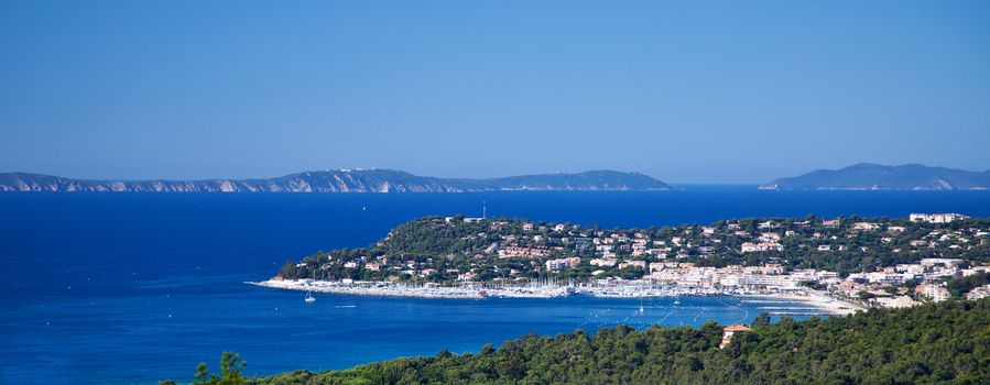 View over Cavalaire-sur-Mer at French Riviera.