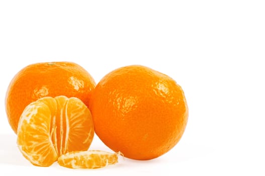 Mandarin isolated on white background