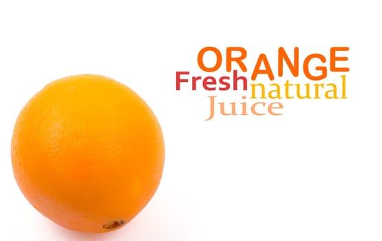 Orange isolated on white background