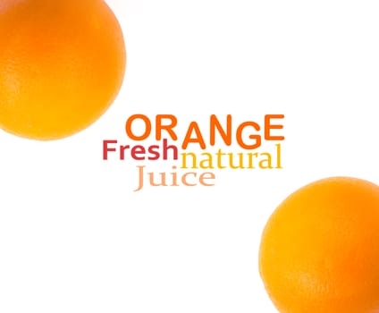 Orange isolated on white background