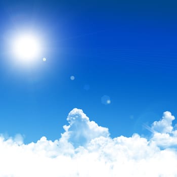 blue sky background