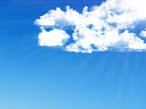 blue sky background with tiny clouds