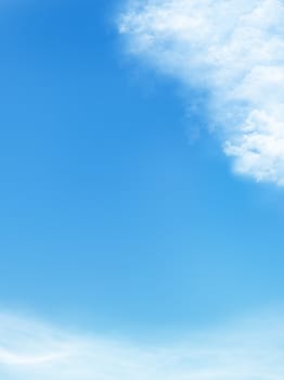 blue sky is covered by white clouds