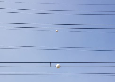 markup air ball, high voltage lines