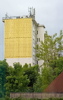 insulation cladding of a building facade