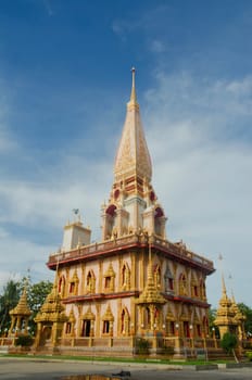 Buddhist stupa in Wat Chalong temple