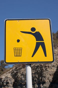 Road sign calls for the observance of purity