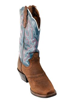 Cowboy boots isolated on white background