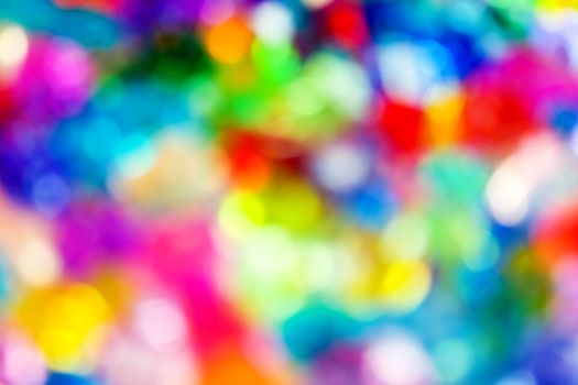 Blurry pattern of colorful decoration lights background