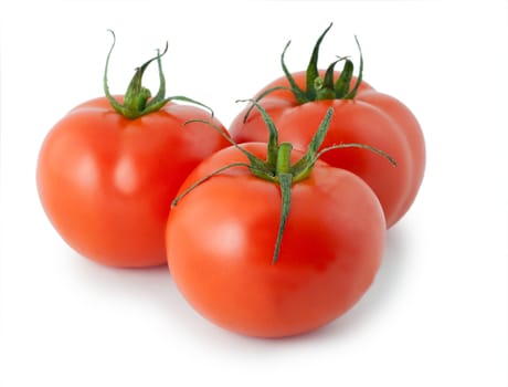 tomatoes isolated on white background