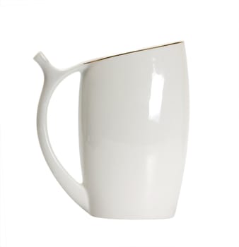 Mug for mineral water isolated on a white background