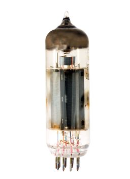 valve radio tube isolated on white background