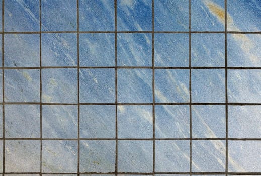 Mosaic tiles blue background