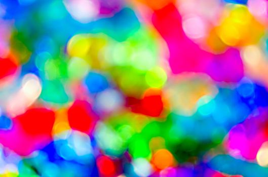 colorful circular reflections background.