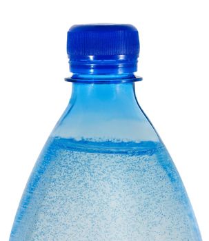 Soda drink in plastic bottle isolated on white background