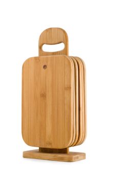 Wooden Cutting Board , isolated on white background.
