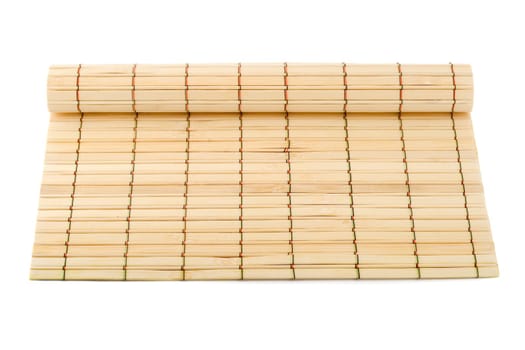 Wicker texture bamboo wood isolated on white background