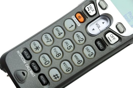 Telephone keypad isolated on white background