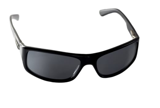 sunglasses sun close-up isolated on white background