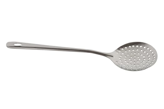 Spoon slotted isolated on white background