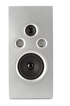 speaker silver on a white background