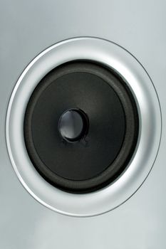 audio music sound speaker subwoofer grey background