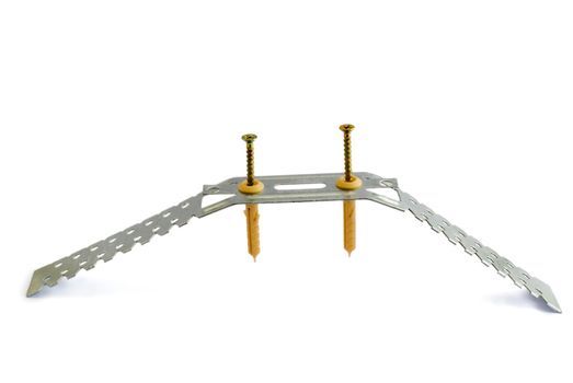 Screw on erection detail , isolated on white background