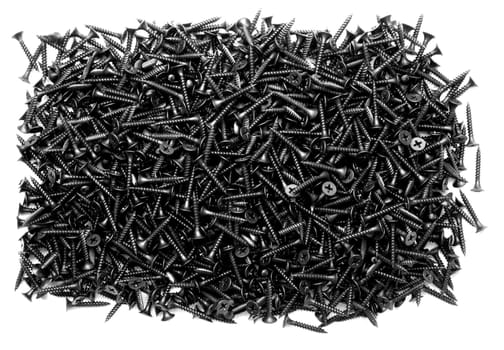 Screws isolated on white background