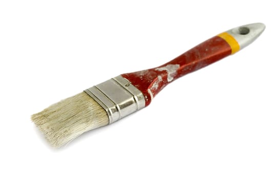 paintbrush old isolated on white background