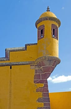 turret of the fort of Sao Tiago in Funchal  Madeira