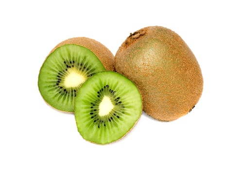 kiwi tropical fruit isolated on white background