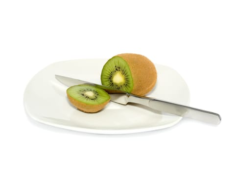 kiwi isolated in white
